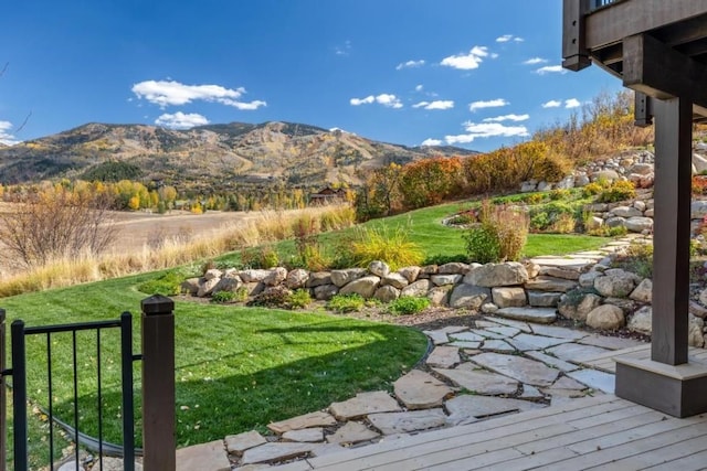 1138 Longview Cir, Steamboat Springs, CO 80487 - view of grassy yard with a mountain view