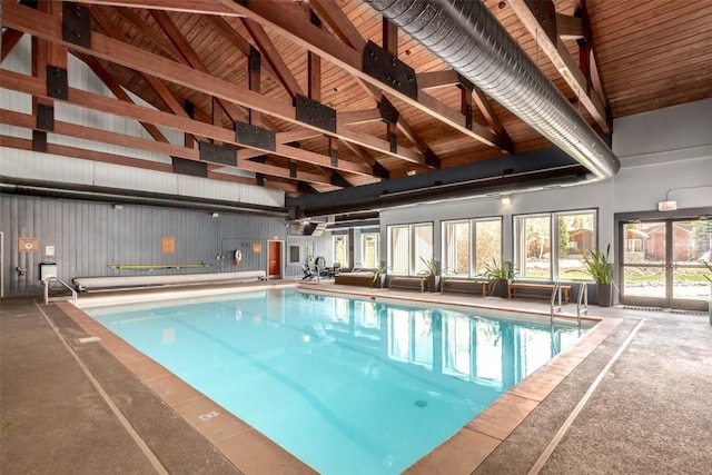 view of indoor community pool