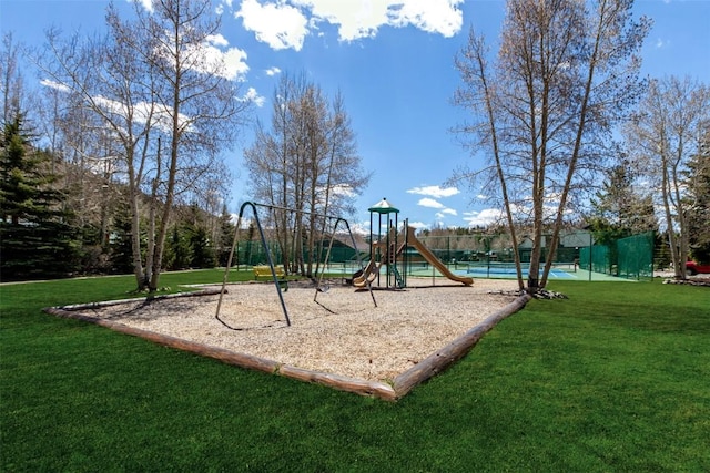 view of communal playground