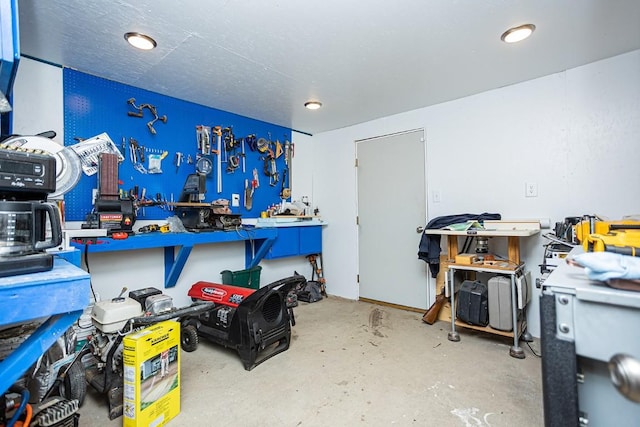 420 County Road 64, Craig, CO 81625 - interior space with a workshop area and unfinished concrete floors