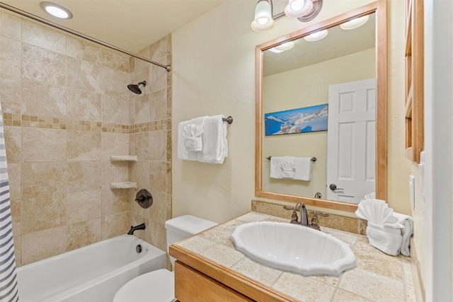 67 Peaks View Ct Unit 232, Blue River, CO 80424 - bathroom featuring shower / bath combo with shower curtain and vanity