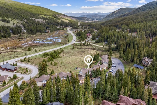67 Peaks View Ct Unit 232, Blue River, CO 80424 - view of property location featuring a forest and a mountain backdrop