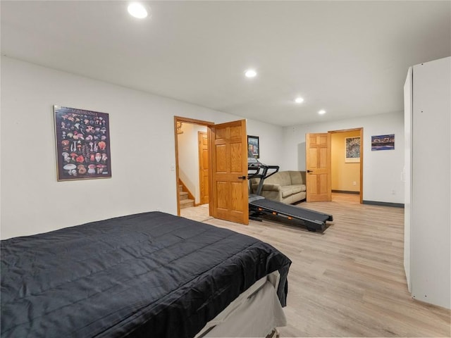 50 Sunset Dr, Breckenridge, CO 80424 - bedroom featuring recessed lighting and light wood-style flooring
