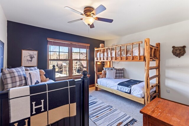 73 Chestnut Ln Unit 73, Breckenridge, CO 80424 - carpeted bedroom with ceiling fan
