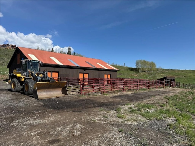 348 Jade Rd, Silverthorne, CO 80498 - horse barn featuring a view of countryside