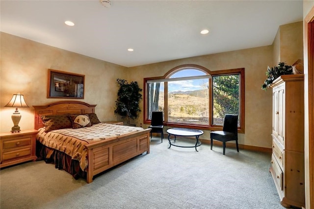348 Jade Rd, Silverthorne, CO 80498 - bedroom with light colored carpet, recessed lighting, and baseboards