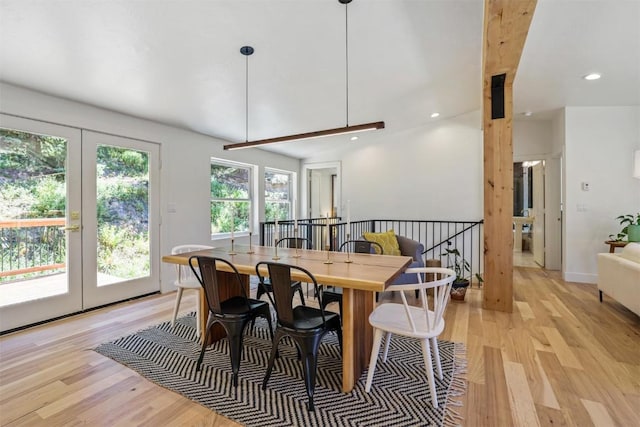 476 County Road 674, Breckenridge, CO 80424 - dining room featuring light wood-style floors, recessed lighting, and french doors