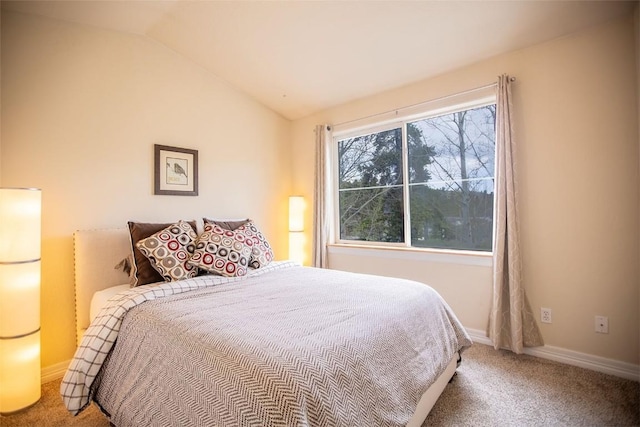 856 Kingdom Dr Unit 856, Breckenridge, CO 80424 - carpeted bedroom with vaulted ceiling and baseboards