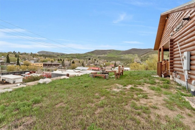 126 E 1st St, Oak Creek, CO 80467 - view of yard with a mountain view