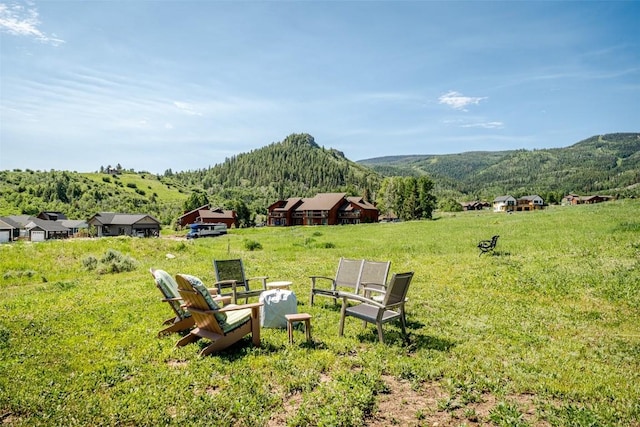 30510 Ormega Way, Oak Creek, CO 80467 - view of yard with a mountain view and a wooded view