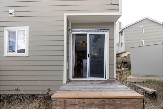 6950 Ryan Gulch Rd Unit 6950, Silverthorne, CO 80498 - property entrance featuring a wooden deck