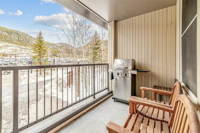 140 Ida Belle Dr Unit 8178, Keystone, CO 80435 - snow covered back of property featuring grilling area and a mountain view