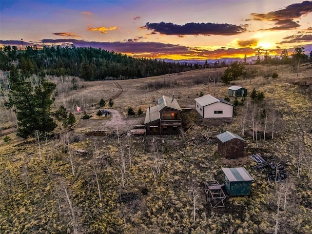 259 Falcon Rd, Como, CO 80432 - aerial view at dusk of a rural view