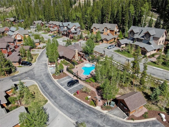 bird's eye view featuring a residential view