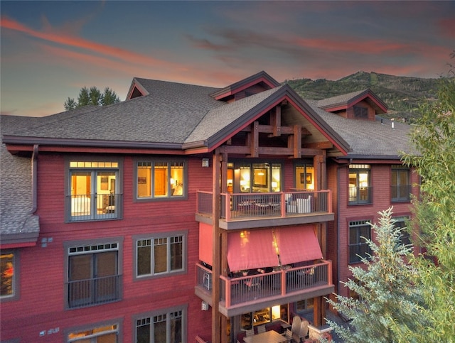 1800 Medicine Springs Dr Unit 5303, Steamboat Springs, CO 80487 - back of property with a balcony and roof with shingles