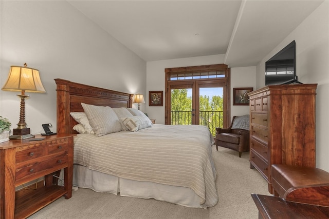 1800 Medicine Springs Dr Unit 5303, Steamboat Springs, CO 80487 - bedroom with access to outside, light carpet, and french doors