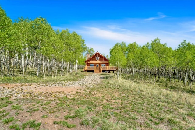 633 French Pass Cir, Jefferson, CO 80456 - view of yard with a deck