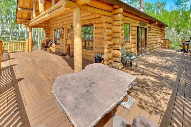 633 French Pass Cir, Jefferson, CO 80456 - view of wooden deck