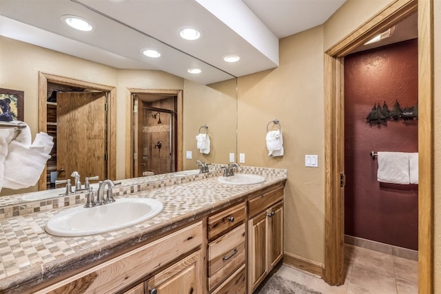 1203 W Keystone Rd Unit 2709, Keystone, CO 80435 - full bath with a sink, double vanity, and a stall shower