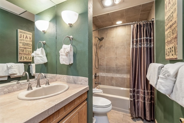 1203 W Keystone Rd Unit 2709, Keystone, CO 80435 - bathroom featuring tile patterned flooring, shower / tub combo, toilet, and vanity