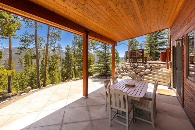 440 Gcr 466, Grand Lake, CO 80447 - view of patio / terrace with outdoor dining space