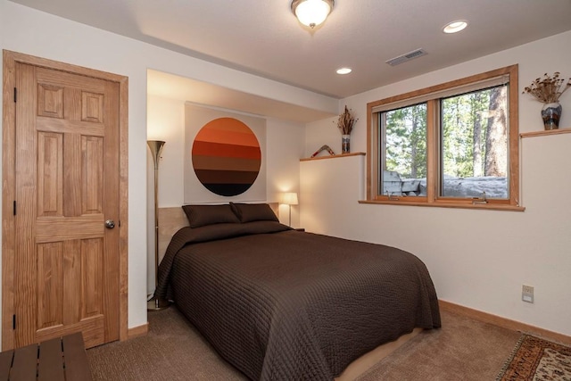 440 Gcr 466, Grand Lake, CO 80447 - bedroom with carpet flooring, baseboards, and recessed lighting