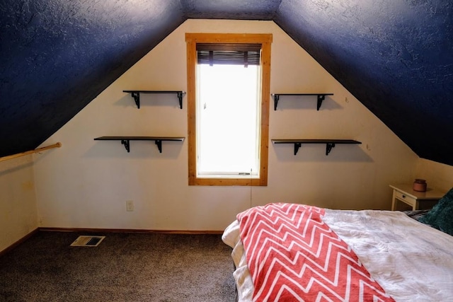 436 Clifton Ave, Yampa, CO 80483 - bedroom with carpet, vaulted ceiling, and baseboards