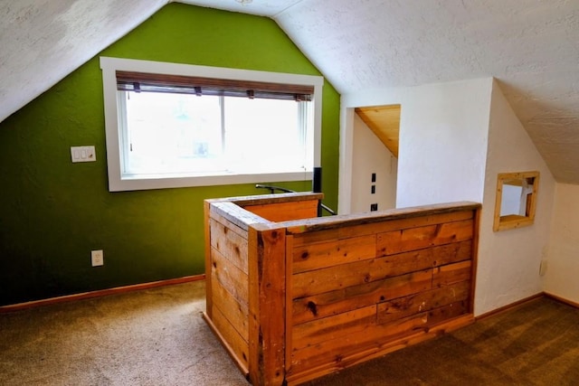 436 Clifton Ave, Yampa, CO 80483 - bonus room featuring carpet, baseboards, vaulted ceiling, and a textured ceiling