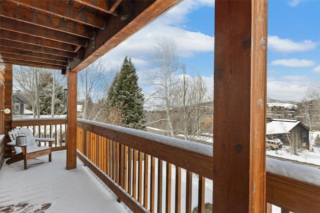 625 Amethyst Dr, Steamboat Springs, CO 80487 - view of snow covered back of property