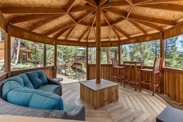 192 Nova Dr, Pine, CO 80470 - sunroom / solarium featuring outdoor lounge area