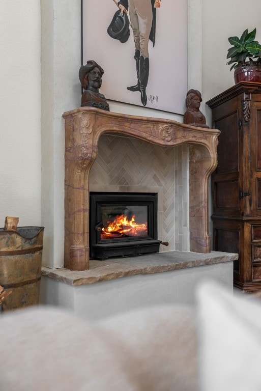 192 Nova Dr, Pine, CO 80470 - detailed view of a glass covered fireplace