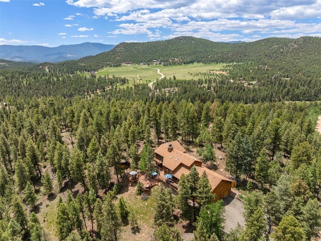 192 Nova Dr, Pine, CO 80470 - view of subject property featuring a mountainous background and a forest