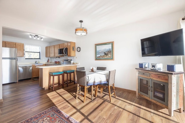 122 Gcr 442 Unit 2B, Grand Lake, CO 80447 - dining area with baseboards and wood finished floors