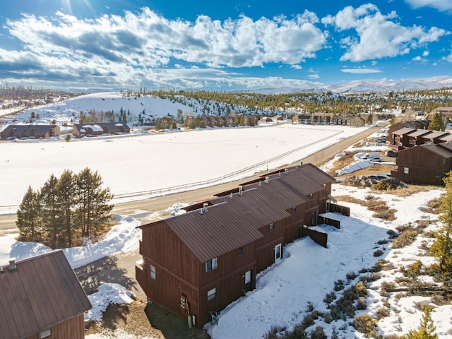 122 Gcr 442 Unit 2B, Grand Lake, CO 80447 - snowy aerial view with a mountain view