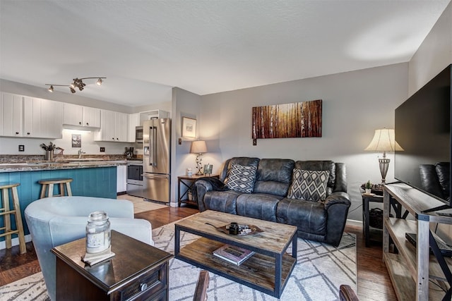 1153 Straight Creek Dr Unit 204, Dillon, CO 80435 - living room featuring light wood-style flooring and baseboards