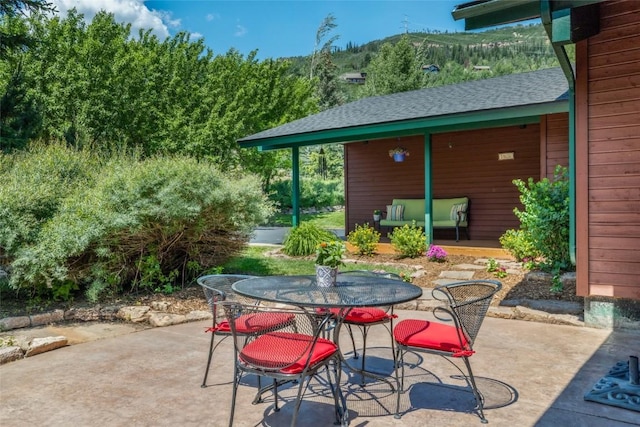 31650 Mt Werner Rd, Steamboat Springs, CO 80487 - view of patio featuring outdoor dining space