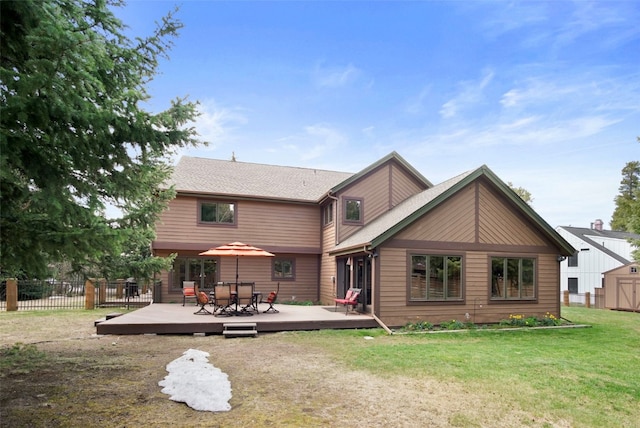 112 N Pine St, Breckenridge, CO 80424 - rear view of property with a deck