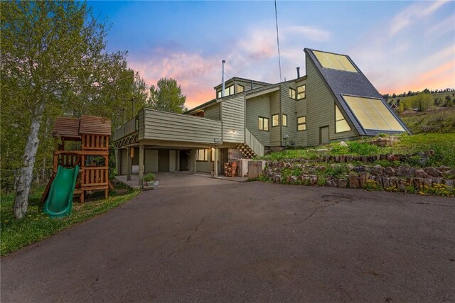 71 Barking Dog Rd, Silverthorne, CO 80498 - view of front of property featuring driveway and a playground