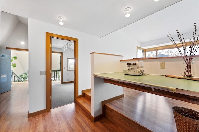 71 Barking Dog Rd, Silverthorne, CO 80498 - hall featuring wood finished floors and baseboards
