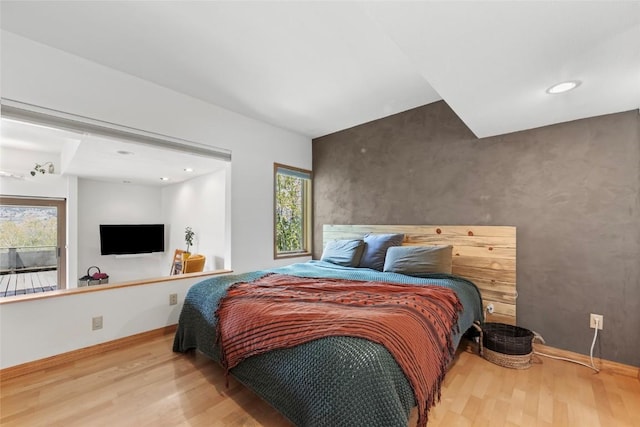 71 Barking Dog Rd, Silverthorne, CO 80498 - bedroom featuring wood finished floors, baseboards, and recessed lighting