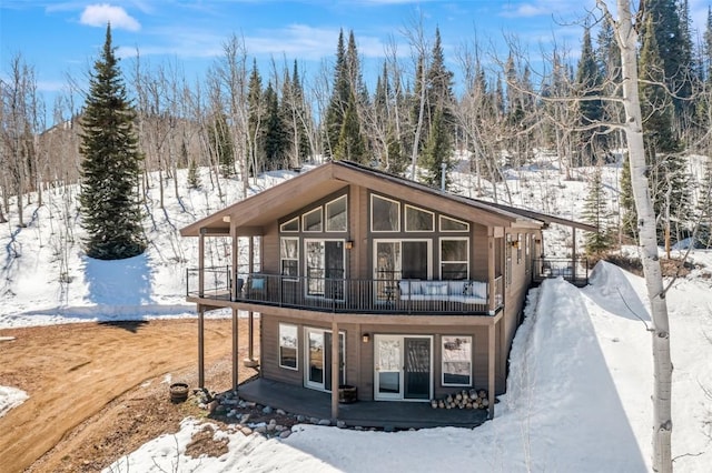 58195 Jupiter Pl, Clark, CO 80428 - view of front of property featuring a balcony