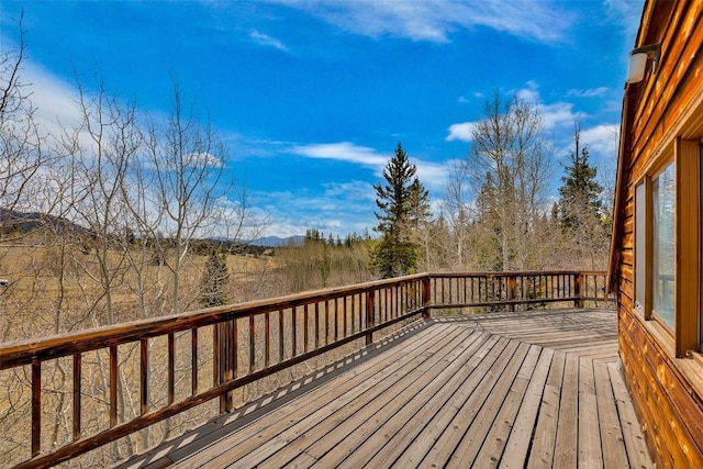902 Hawk Way, Como, CO 80456 - wooden terrace with a mountain view