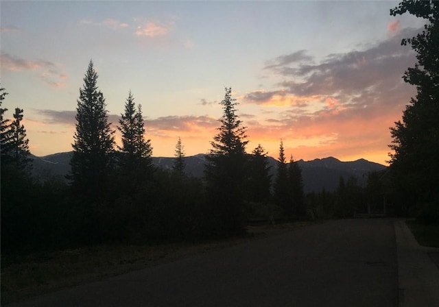 38 Huckleberry Grn, Breckenridge, CO 80424 - view of asphalt road with a mountain view