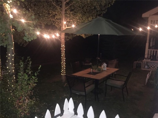 38 Huckleberry Grn, Breckenridge, CO 80424 - view of patio at night