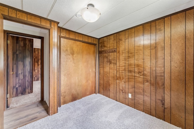 361 Lagoon Ln, Silverthorne, CO 80498 - spare room with wooden walls, wood finished floors, and carpet floors