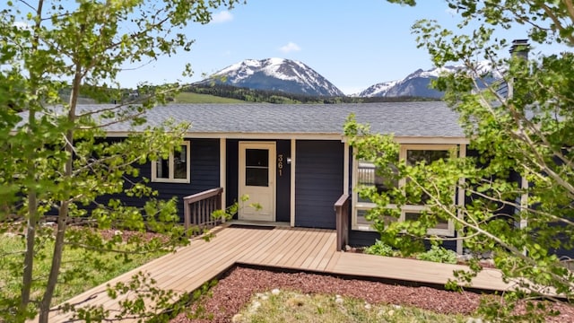 361 Lagoon Ln, Silverthorne, CO 80498 - view of front facade featuring a deck with mountain view