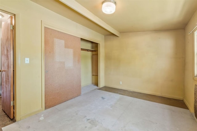 190 N Walnut St, Hayden, CO 81639 - unfurnished bedroom with concrete floors and a closet