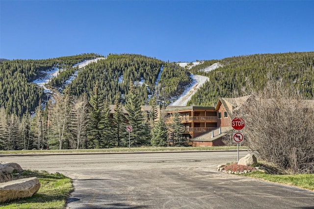 22787 US Highway 6 Unit 313, Keystone, CO 80435 - view of mountain background featuring a heavily wooded area
