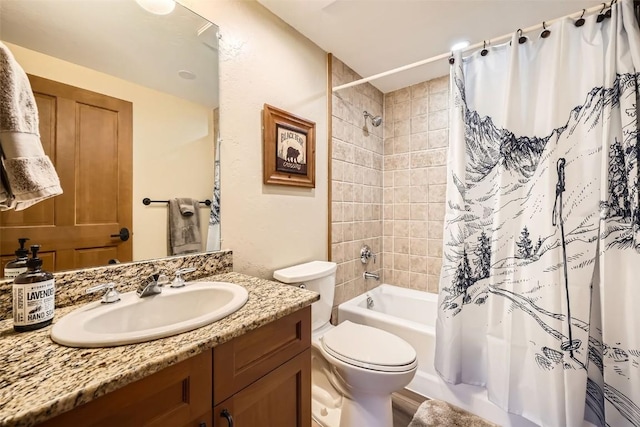 22787 US Highway 6 Unit 313, Keystone, CO 80435 - full bathroom featuring vanity, toilet, and shower / tub combo