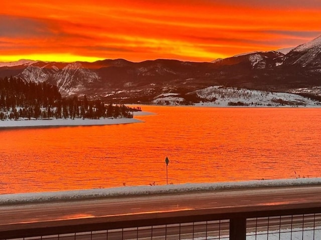 72 Corinthian Cir Unit 303, Dillon, CO 80435 - water view featuring a mountainous background